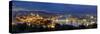 Hungary, Budapest, Castle District, Royal Palace and Chain Bridge over River Danube-Michele Falzone-Stretched Canvas