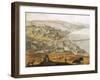 Hungary, Budapest, Historical View of City from Mount Saint Gellert-null-Framed Giclee Print