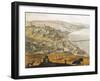 Hungary, Budapest, Historical View of City from Mount Saint Gellert-null-Framed Giclee Print