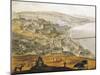 Hungary, Budapest, Historical View of City from Mount Saint Gellert-null-Mounted Giclee Print