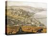 Hungary, Budapest, Historical View of City from Mount Saint Gellert-null-Stretched Canvas