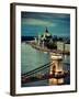 Hungary, Budapest, Parliament Buildings, Chain Bridge and River Danube-Michele Falzone-Framed Photographic Print