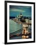 Hungary, Budapest, Parliament Buildings, Chain Bridge and River Danube-Michele Falzone-Framed Photographic Print