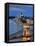 Hungary, Budapest, Parliament Buildings, Chain Bridge and River Danube-Michele Falzone-Framed Stretched Canvas