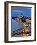 Hungary, Budapest, Parliament Buildings, Chain Bridge and River Danube-Michele Falzone-Framed Photographic Print