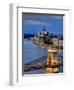 Hungary, Budapest, Parliament Buildings, Chain Bridge and River Danube-Michele Falzone-Framed Photographic Print