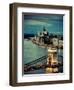 Hungary, Budapest, Parliament Buildings, Chain Bridge and River Danube-Michele Falzone-Framed Photographic Print