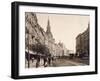 Hungary, Budapest, Streetscape and Danube River-null-Framed Giclee Print