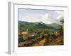 Hungary, Budapest, the Countryside Near Budapest from the Fortress of Cristina Village-null-Framed Giclee Print