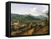 Hungary, Budapest, the Countryside Near Budapest from the Fortress of Cristina Village-null-Framed Stretched Canvas