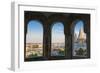 Hungary, Budapest. View from inside Fisherman's Bastion.-Tom Haseltine-Framed Photographic Print