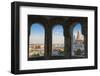 Hungary, Budapest. View from inside Fisherman's Bastion.-Tom Haseltine-Framed Photographic Print