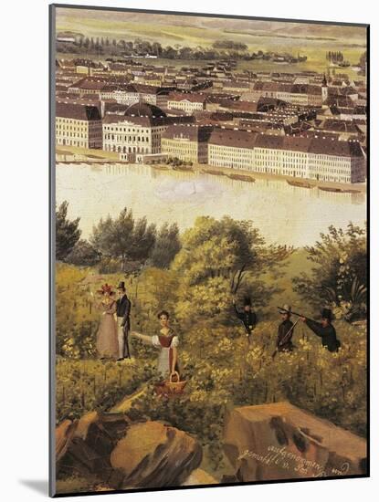 Hungary, Budapest, View of Budapest from a Slope of Mount St Gerard, Detail-null-Mounted Giclee Print