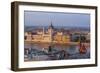 Hungary, Budapest. View of Hungary's Parliament, built between 1884-1902-Tom Haseltine-Framed Photographic Print