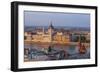 Hungary, Budapest. View of Hungary's Parliament, built between 1884-1902-Tom Haseltine-Framed Photographic Print