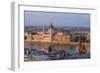 Hungary, Budapest. View of Hungary's Parliament, built between 1884-1902-Tom Haseltine-Framed Photographic Print