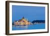 Hungary, Central Hungary, Budapest. Chain Bridge and the Hungarian Parliament Building on the Danub-Nick Ledger-Framed Photographic Print