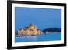 Hungary, Central Hungary, Budapest. Chain Bridge and the Hungarian Parliament Building on the Danub-Nick Ledger-Framed Photographic Print
