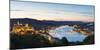 Hungary, Central Hungary, Budapest. Evening view over Budapest and the Danube from Gellert Hill.-Nick Ledger-Mounted Photographic Print