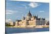 Hungary, Central Hungary, Budapest. The Hungarian Parliament Building on the Danube River.-Nick Ledger-Stretched Canvas