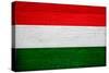 Hungary Flag Design with Wood Patterning - Flags of the World Series-Philippe Hugonnard-Stretched Canvas