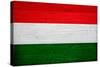 Hungary Flag Design with Wood Patterning - Flags of the World Series-Philippe Hugonnard-Stretched Canvas