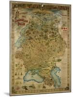 Hungary Map, Warsaw, 1903-null-Mounted Giclee Print