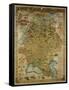 Hungary Map, Warsaw, 1903-null-Framed Stretched Canvas