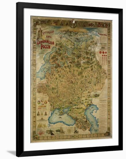 Hungary Map, Warsaw, 1903-null-Framed Giclee Print