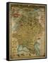 Hungary Map, Warsaw, 1903-null-Framed Stretched Canvas