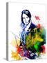 Hunger Games Watercolor-Jack Hunter-Stretched Canvas