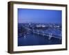 Hungerford Bridge and River Thames, London, England-Jon Arnold-Framed Photographic Print