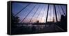 Hungerford Bridge at Dawn, London-Richard Bryant-Framed Stretched Canvas