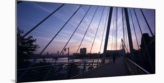 Hungerford Bridge at Dawn, London-Richard Bryant-Mounted Photographic Print