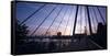 Hungerford Bridge at Dawn, London-Richard Bryant-Framed Stretched Canvas