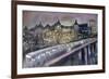 Hungerford Bridge, from the South Bank, 1995-Sophia Elliot-Framed Giclee Print