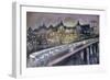 Hungerford Bridge, from the South Bank, 1995-Sophia Elliot-Framed Giclee Print