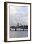 Hungerford Foot Bridge across the Thames, London, England, Uk-Axel Schmies-Framed Photographic Print