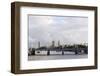 Hungerford Foot Bridge across the Thames, London, England, Uk-Axel Schmies-Framed Photographic Print