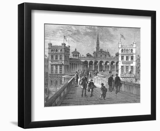 Hungerford Market from the Bridge, 1850-null-Framed Giclee Print