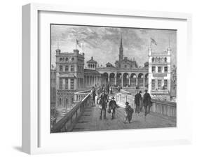 Hungerford Market from the Bridge, 1850-null-Framed Giclee Print