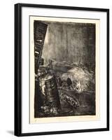 Hungry Dogs, Second Stone, 1916-George Wesley Bellows-Framed Giclee Print