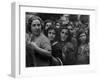 Hungry Italians Waiting For Their Bread Allotment Following Allied Takeover of Naples During WWII-George Rodger-Framed Photographic Print