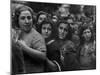 Hungry Italians Waiting For Their Bread Allotment Following Allied Takeover of Naples During WWII-George Rodger-Mounted Photographic Print