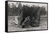 Hungry Mother and Children-Dorothea Lange-Framed Stretched Canvas