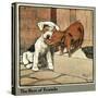 Hungry Peter as a Piglet Makes Friends with a Dog-Cecil Aldin-Stretched Canvas