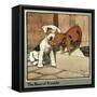 Hungry Peter as a Piglet Makes Friends with a Dog-Cecil Aldin-Framed Stretched Canvas