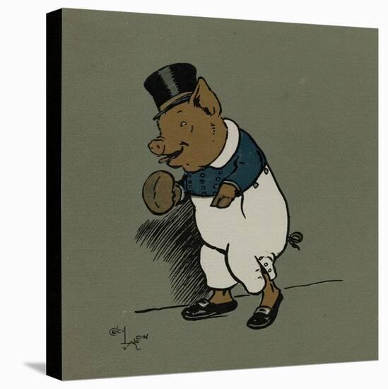 Hungry Peter Dressed as Fat Boy in Pickwick-Cecil Aldin-Stretched Canvas