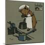 Hungry Peter the Pig Cooks for a Party-Cecil Aldin-Mounted Art Print