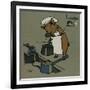 Hungry Peter the Pig Cooks for a Party-Cecil Aldin-Framed Art Print